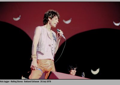 Mick Jagger Oakland 1978