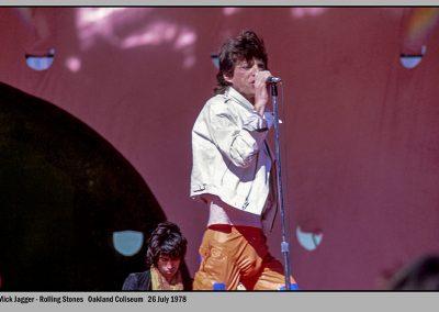 Mick Jagger Oakland 1978